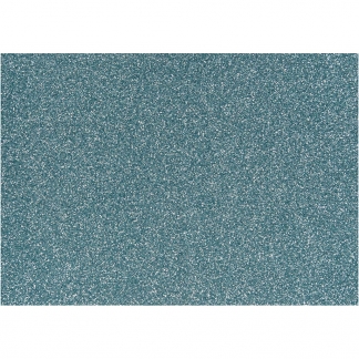 Strygestof, A5, 148x210 mm, glitter, lyseblå, 1 ark