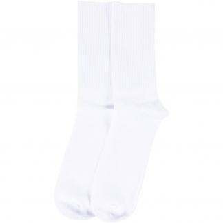 Bomuldsstrømper, str. 43-46, hvid, 10 par/ 1 pk.