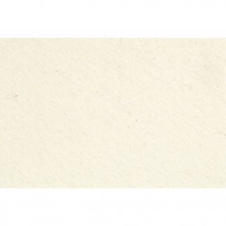 Hobbyfilt, ark 42x60 cm, tykkelse 3 mm, r&aring;hvid, 1 ark