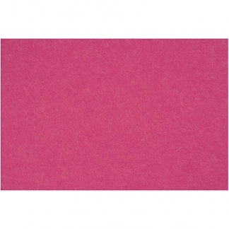 Hobbyfilt, 42x60 cm, tykkelse 3 mm, pink, 1 ark