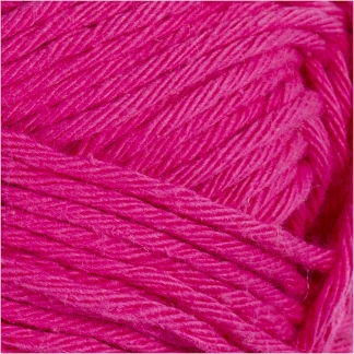 Bomuldsgarn, L: 80-85 m, pink, 50 g/ 1 ngl.