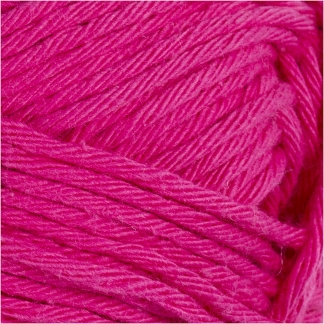 Bomuldsgarn, L: 80-85 m, pink, 50g/ 1 ngl.