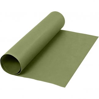 Læderpapir, B: 50 cm, ensfarvet, 350 g, grøn, 1 m/ 1 rl.
