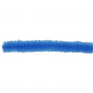 Chenille, L: 30 cm, tykkelse 15 mm, mørk blå, 15 stk./ 1 pk.