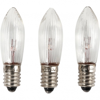 LED-pærer, H: 45 mm, diam. 15 mm, 3 stk./ 1 pk.