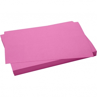 Karton, 50x70 cm, 270 g, lys pink, 100 ark/ 1 pk.