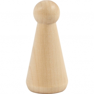 Træfigur krop, Kegleform, H: 8 cm, 3 stk./ 1 pk.