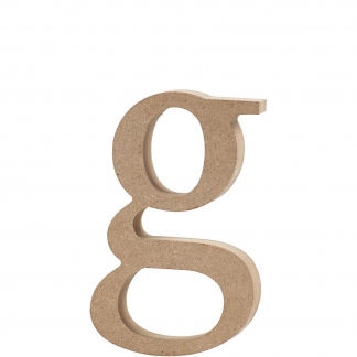 Bogstav, g, H: 13 cm, tykkelse 2 cm, 1 stk.