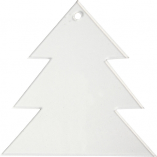 Akrylophæng, juletræ, H: 8 cm, tykkelse 2 mm, 5 stk./ 1 pk.