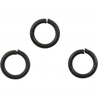 O-ring, str. 7 mm, tykkelse 1 mm, sort, 50 stk./ 1 pk.