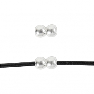 Smykkelås, L: 10 mm, B: 6 mm, hulstr. 2,1 mm, forsølvet, 1 stk.