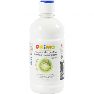 Temperamaling Mat, hvid, 500 ml/ 1 fl.