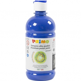 Temperamaling Mat, m&oslash;rk bl&aring;, 500 ml/ 1 fl.