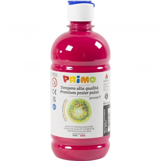 Temperamaling Mat, prim&aelig;r r&oslash;d, 500 ml/ 1 fl.