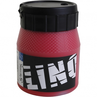 Linoleumssværte, rød, 250 ml/ 1 ds.