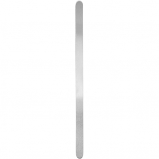Metalbånd, L: 15,2 cm, B: 6 mm, tykkelse 1,6 mm, aluminium, 12 stk./ 1 pk.