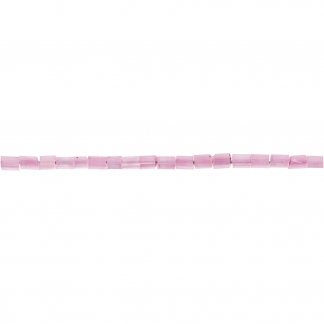 Rocaiperler 2-cut, diam. 1,7 mm, str. 15/0 , hulstr. 0,5 mm, rosa, 25g/ 1 pk.