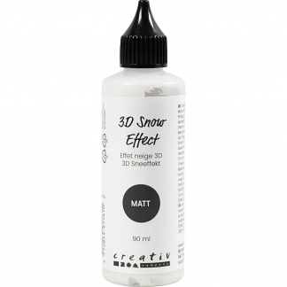 3D Sneeffekt, mat, hvid, 90 ml/ 1 fl.