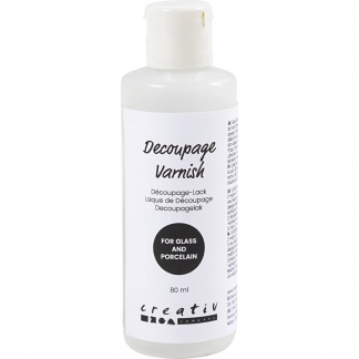 Decoupagelak, Til glas og porcel&aelig;n, 80 ml/ 1 fl.