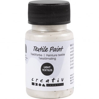 Tekstilmaling, halvd&aelig;kkende, sort, 50 ml/ 1 fl.