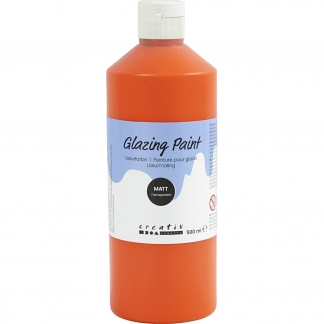 Lasurmaling, mat, transparent, orange, 500 ml/ 1 fl.