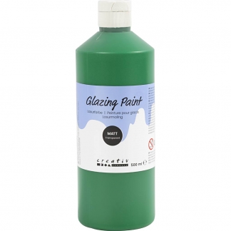 Lasurmaling, mat, transparent, gr&oslash;n, 500 ml/ 1 fl.
