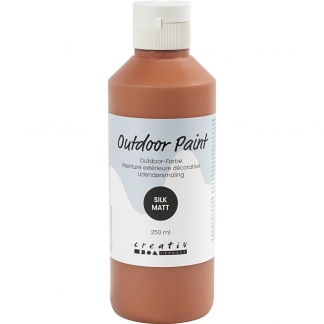 Udend&oslash;rsmaling, silkemat, d&aelig;kkende, antique red, 250 ml/ 1 fl.