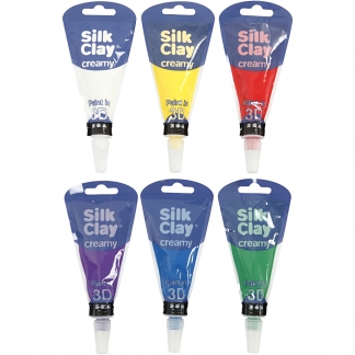 Silk Clay® Creamy, standardfarver, 6x35 ml/ 1 sæt