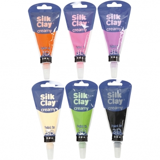 Silk Clay® Creamy, suppleringsfarver, 6x35 ml/ 1 sæt