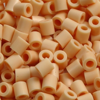 R&oslash;rperler, str. 5x5 mm, hulstr. 2,5 mm, medium, lys pudder (32228), 1100 stk./ 1 pk.