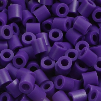 R&oslash;rperler, str. 5x5 mm, hulstr. 2,5 mm, medium, m&oslash;rk lilla (32234), 1100 stk./ 1 pk.