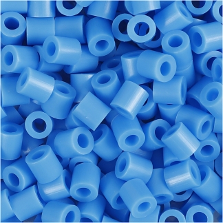 Rørperler, str. 5x5 mm, hulstr. 2,5 mm, medium, blå (32238), 1100 stk./ 1 pk.