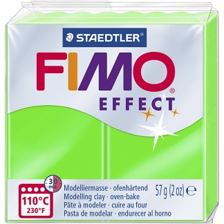 FIMO® Effect, neon grøn, 57 g/ 1 pk.