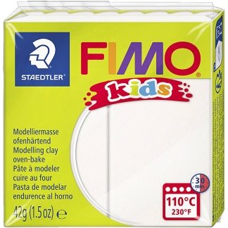 FIMO® Kids ler, hvid, 42 g/ 1 pk.