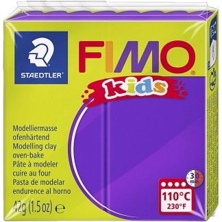 FIMO® Kids ler, lilla, 42g/ 1 pk.