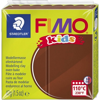 FIMO® Kids ler, brun, 42g/ 1 pk.