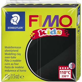 FIMO® Kids ler, sort, 42 g/ 1 pk.