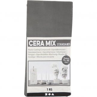 Cera-Mix Standard modelgips, lys grå, 1kg/ 1 kg