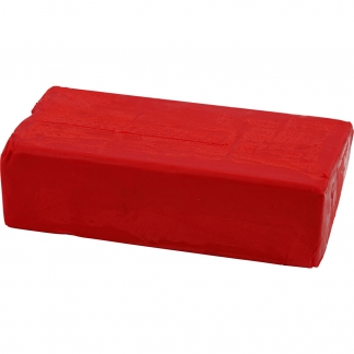 Modellervoks, str. 13x6x4 cm, rød, 500 g/ 1 pk.