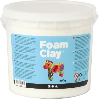 Foam Clay®, hvid, 560g/ 1 spand