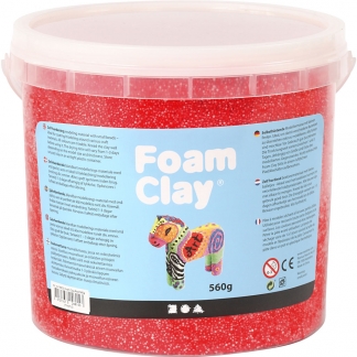 Foam Clay®, rød, 560g/ 1 spand