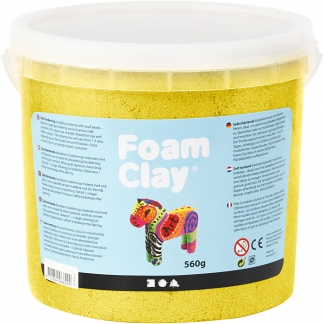 Foam Clay®, metallic, gul, 560 g/ 1 spand