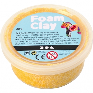 Foam Clay®, gul, 35 g/ 1 ds.