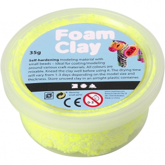 Foam Clay®, neon gul, 35 g/ 1 ds.