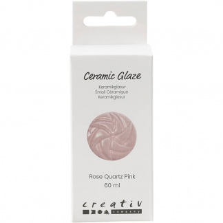 Keramik Glasur, 984-1101 °C, dækkende, Rose, 60 ml/ 1 fl.