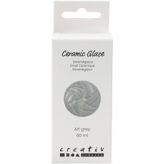 Keramik Glasur, 984-1101 °C, dækkende, Art Grey, 60 ml/ 1 fl.