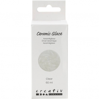 Keramik Glasur, 984-1101 °C, transparent, klar, 60 ml/ 1 fl.