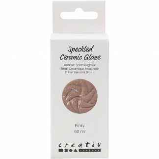 Prikket Keramik Glasur , 999-1060 °C, dækkende, Pinky, 60 ml/ 1 fl.