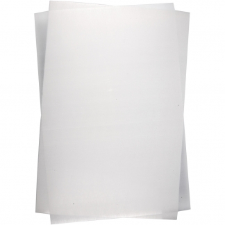 Krympeplast, 20x30 cm, tykkelse 0,3 mm, blank transparent, 100 ark/ 1 pk.