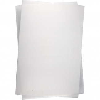 Krympeplast, 20x30 cm, tykkelse 0,3 mm, mat transparent, 100 ark/ 1 pk.